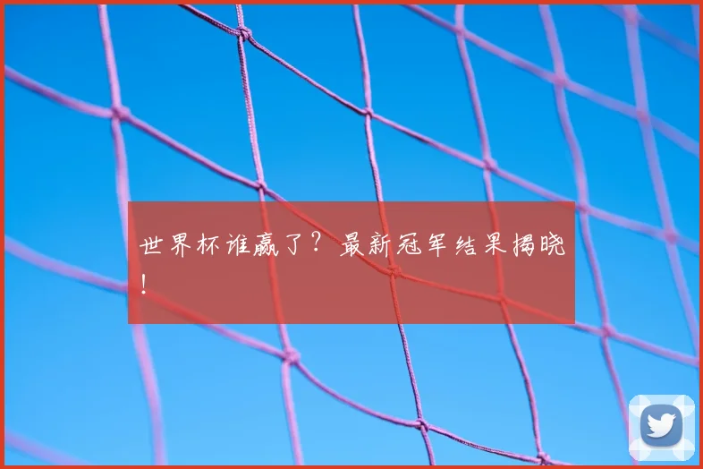 世界杯谁赢了？最新冠军结果揭晓！
